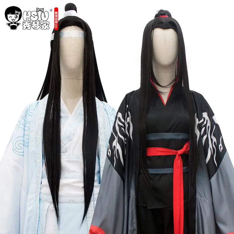 

Парик для косплея Патриарха HSIU Wei Wuxian Lan Wangji Yiling, гроссмейстер демонического культивирования, парик для косплея МО дао ЗУ Ши, волосы для Хэлло...