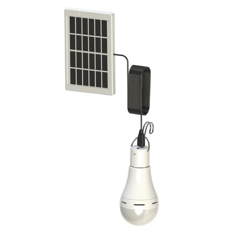 

LED Solar Remote Control Light Solar Bulb Lamp Indoor Waterproof Panel Emergency Plastic Bulb Hook Tent Lantern Outdoor
