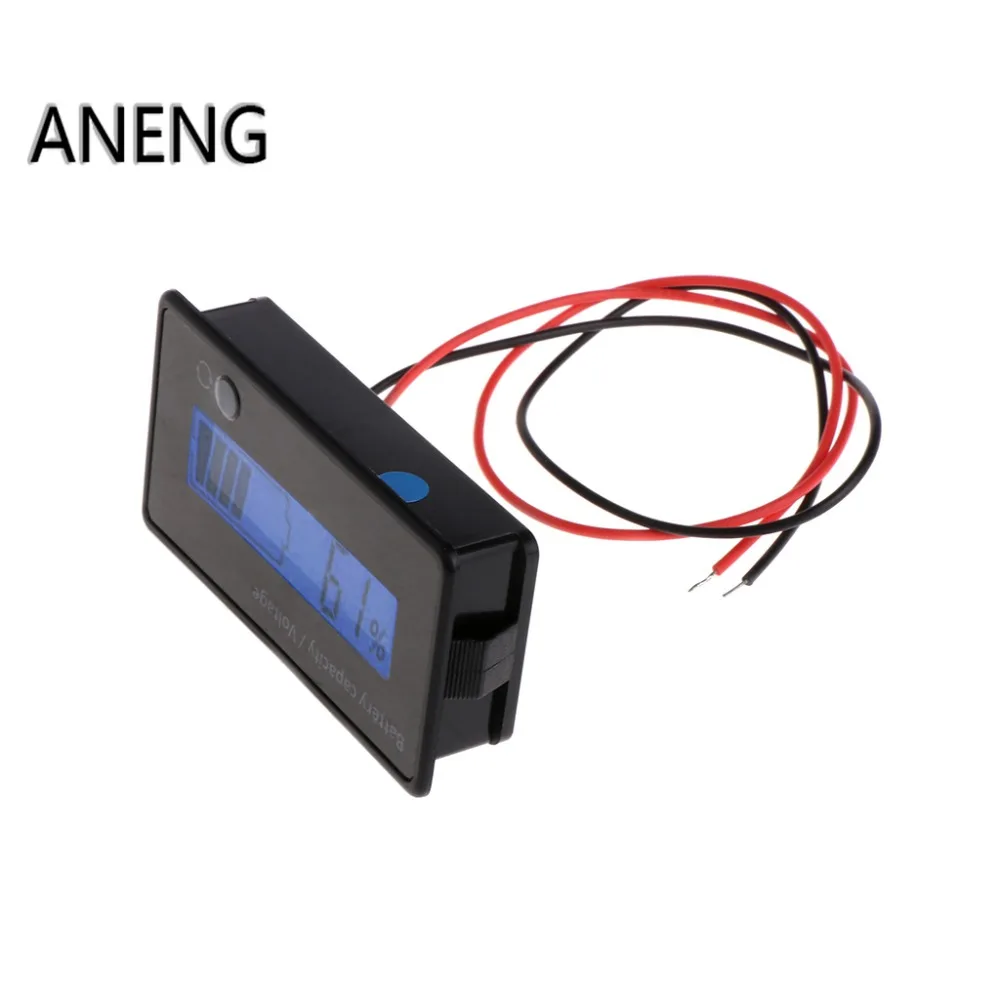 ANENG 8 70 в синий ЖК дисплей индикатор емкости свинцово кислотной литиевой батареи