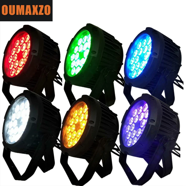 

6pcs/lot Led Par Light mini flat slim 18x18w Full Color 6IN1 RGBWA+UV,Use For Disco, Ballroom, KTV, Bar ,Club, Party, Wedding
