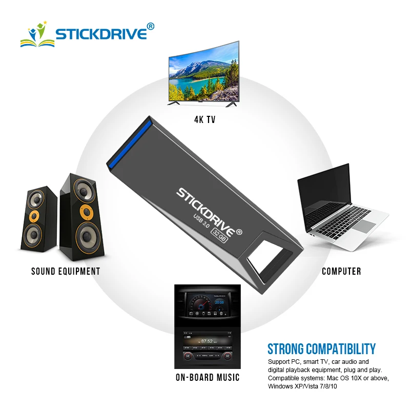 Высокоскоростной USB 3,0 флеш-накопитель 128 Гб 64 Гб USB карта памяти 16 ГБ 32 ГБ USB флеш-накопитель флешка, подарок брелок флешка
