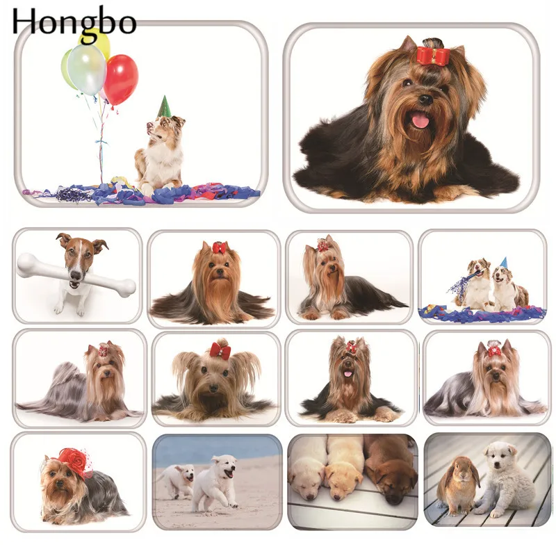 Модный милый фланелевый коврик для входной двери с животными Hongbo милые домашние