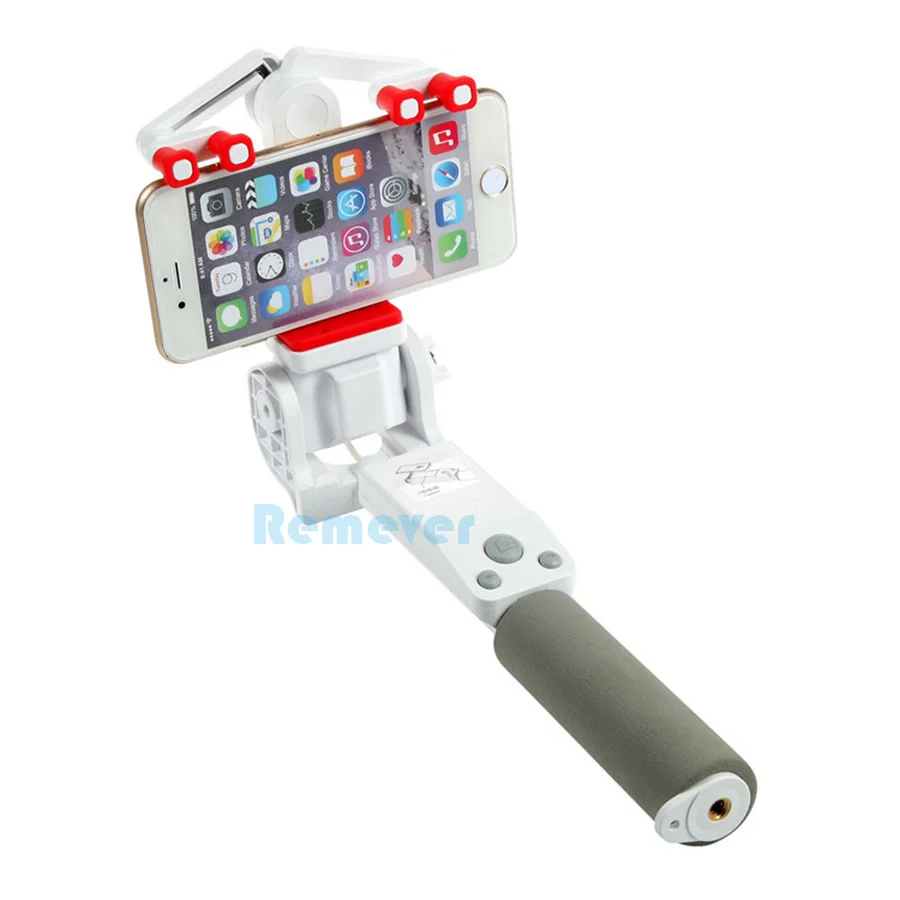 White Selfie Stick Мини Беспроводная Bluetooth селфи-Палка с панорамным поворотом на 360 градусов, выдвижной монопод для Iphone, samsung, Xiaomi, huawei - Цвет: White Selfie Stick