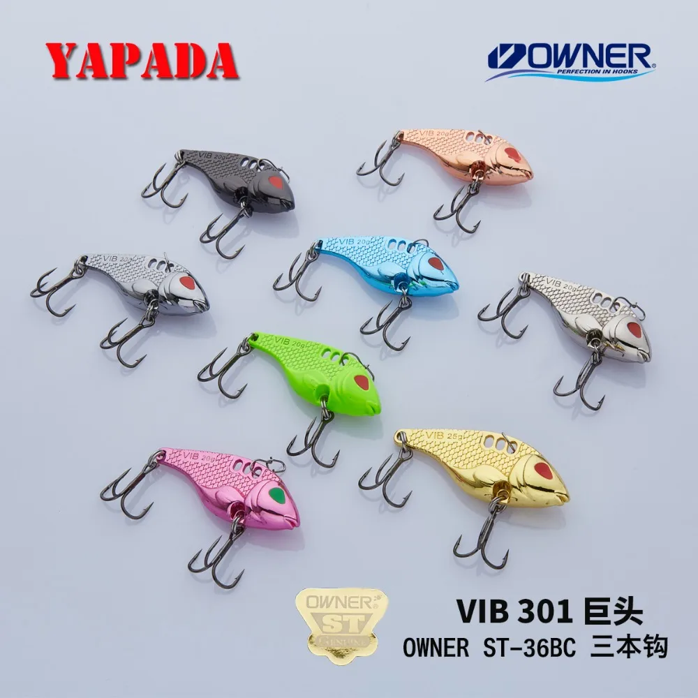YAPADA VIB 301 мех 20 г/25 г тройной крючок 52 55 мм перо многоцветный цинковый сплав металл