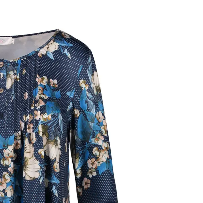 Брендовая блузка с цветочным принтом Женская Весенняя мода Boho элегантные