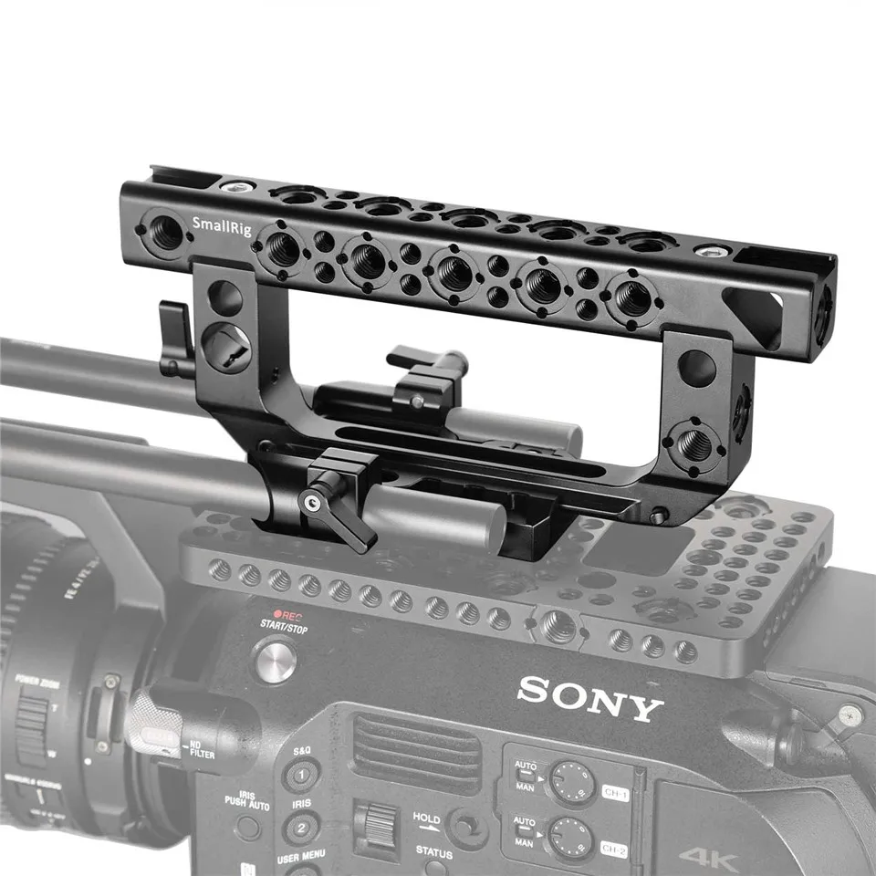 SmallRig верхняя ручка для FS7/FS7II/FS5/Ursa мини БЫСТРОРАЗЪЕМНАЯ Ручка с натовским Рельсом Arri фиксирующие штифты 15 мм стержень зажим-1979