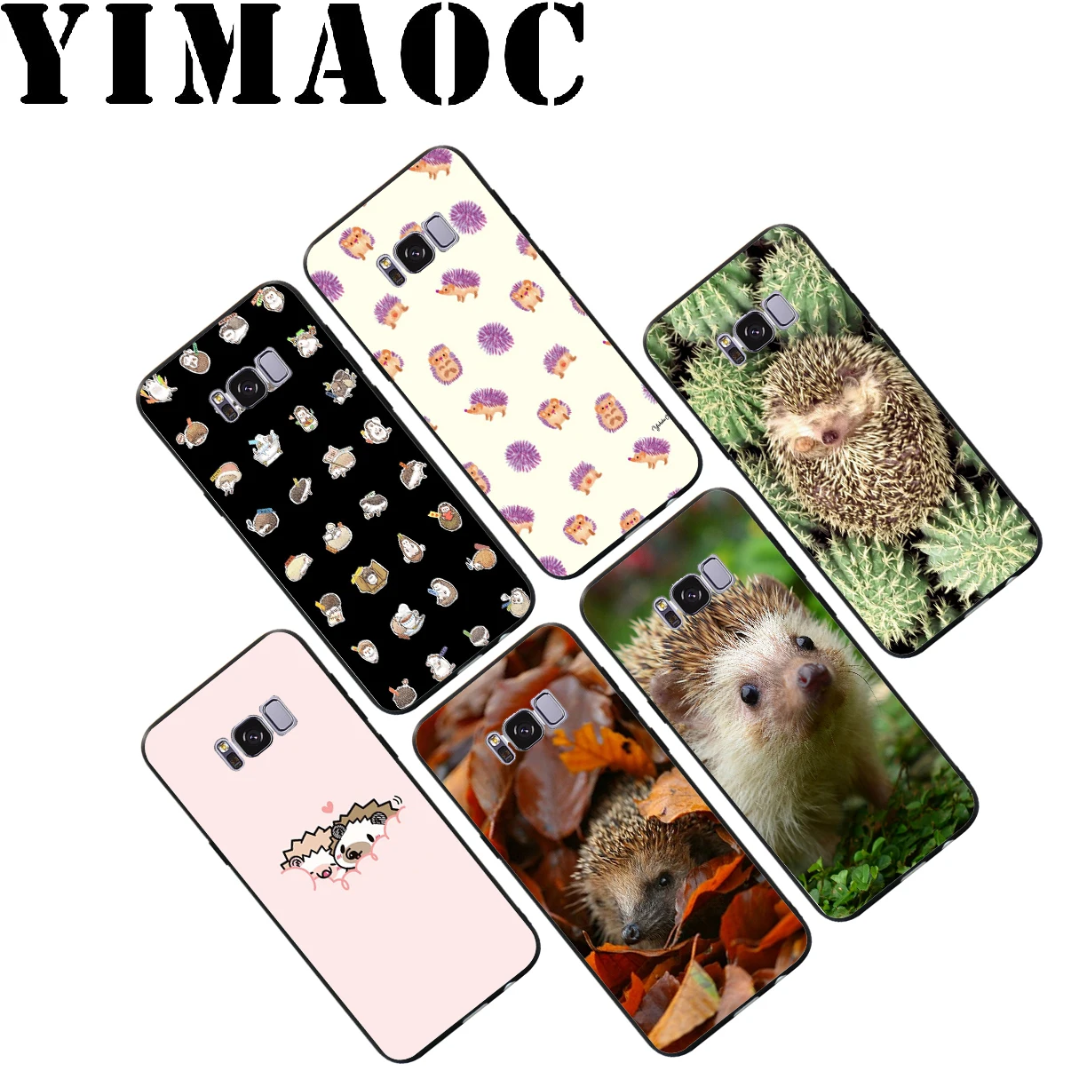 YIMAOC милый мягкий чехол-Ежик для Samsung Galaxy S10 S10e S9 S8 A6 Plus S7 S6 Edge A7 A5 A3 J6 Note 9 8 |