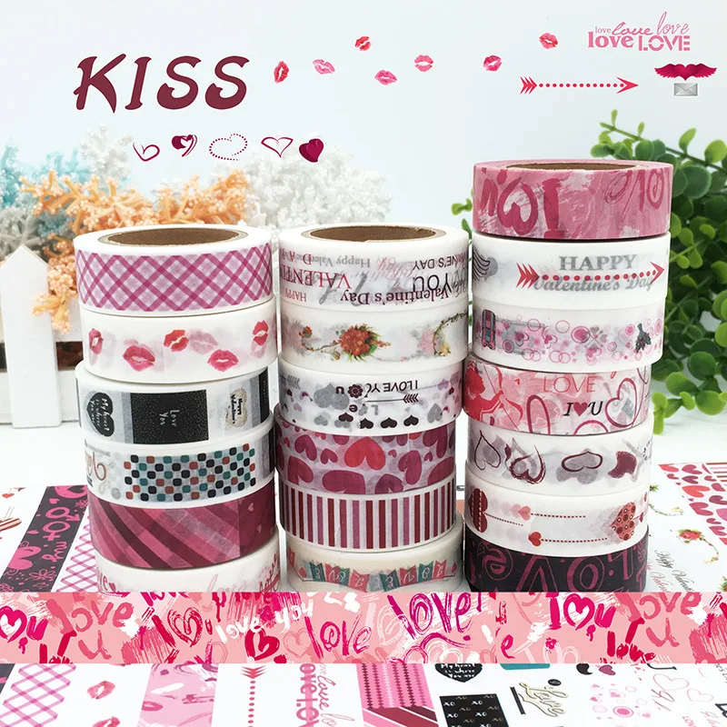 20 дизайнов наклейка на День святого Валентина с рисунком любящего сердца