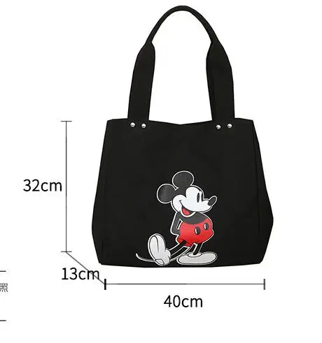 Disney Cartoon Mickey mouse женская сумка милая Наплечная Сумка для девушек вместительная