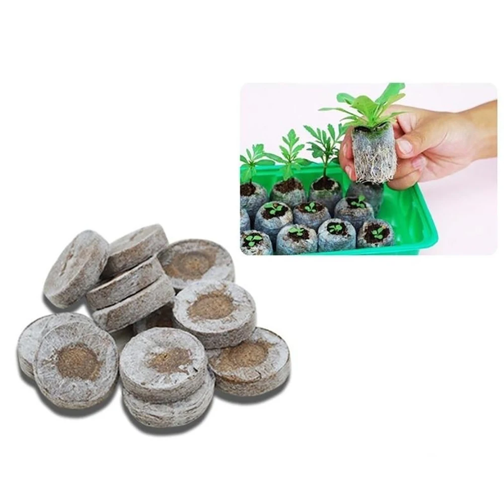 100 шт./компл. поднос для рассады растений питательный блок компрессионный