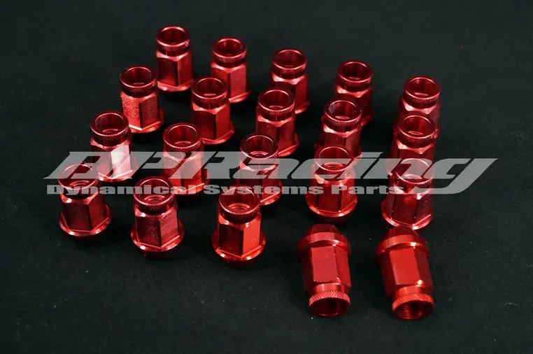 

20pcs JDM M12 x 1.5 Racing Lug Wheel Nuts Screw For Honda Ford Toyota red