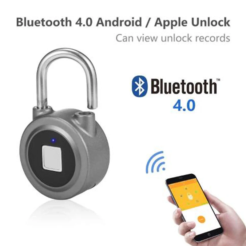 OBTNL Водонепроницаемый Keyless портативный Bluetooth smart отпечатков пальцев замок