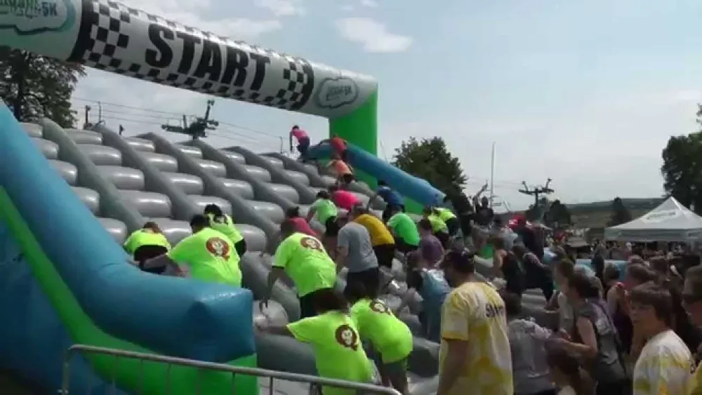 Надувная удивительная катушка препятствий 5K с бесплатной доставкой|inflatable