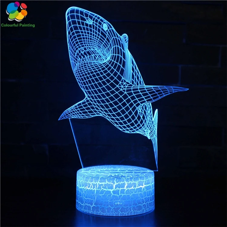 Пульт дистанционного управления Животное Медведь акула Панда 3D свет