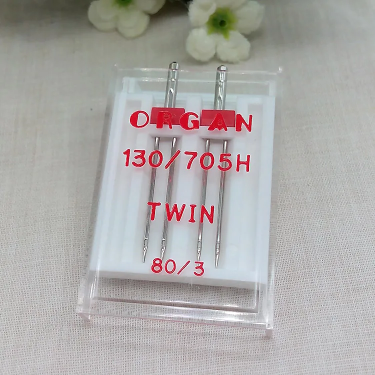 Иглы organ 130/705H Двойная игла 70/1. 6 мм 80/2. 5 мм 80/3 мм домашняя швейная машина Двойная игла(1 упаковка = 2 шт - Цвет: 321