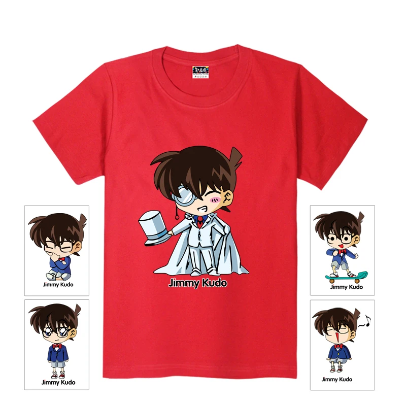 Модные аниме детективный Конан Детские футболки с принтом фантомного вора