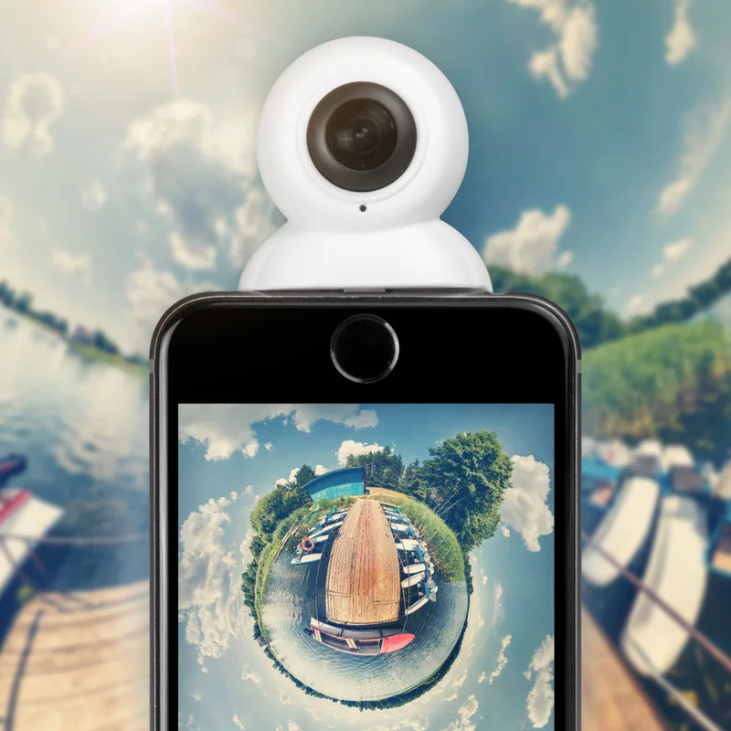 2018 Новый 4 К VR 360 внешний Камера Двойной объектив 720 градусов fisheyes панорамный с