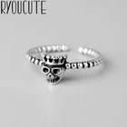 Женское Винтажное кольцо в стиле панк с черепом