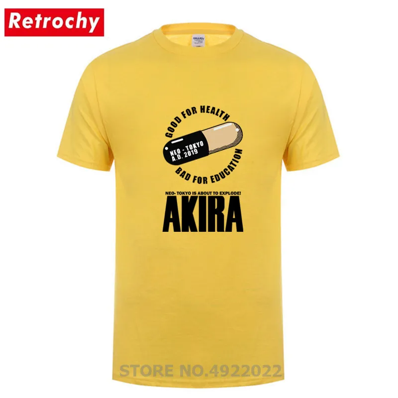 Японский стиль Akira Pill Мужская крутая футболка мужская Shotaro Kaneda Акира Капсульная