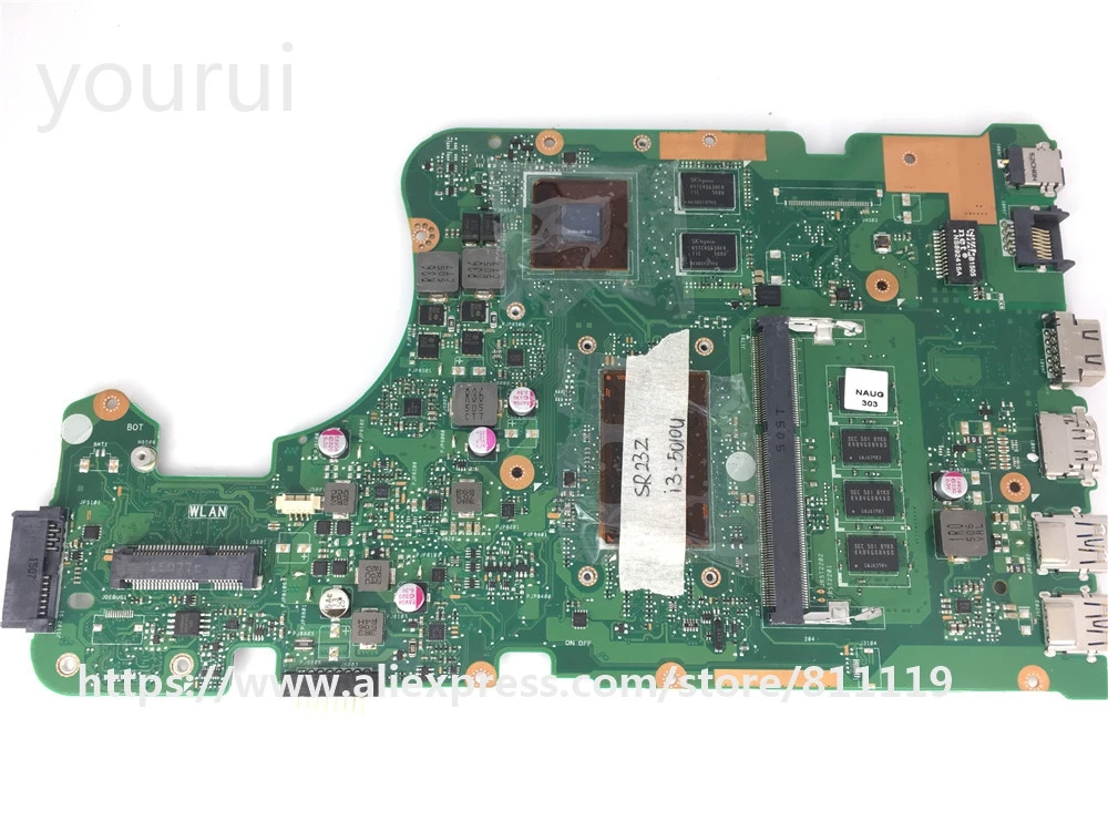 

yourui For Motherboard with i3-5010u SR23Z For ASUS X555LD X555LJ Mainboard REV 3.3 4GB RAM 100% Tested ok