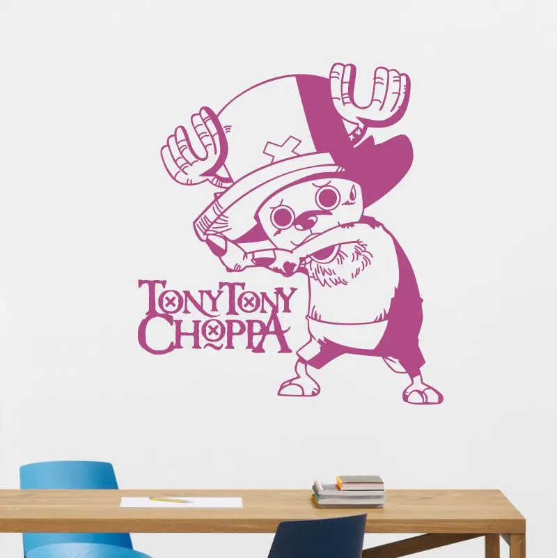 Tony Chopper-настенная наклейка-Комиксы и анимация наклейка с логотипом виниловые