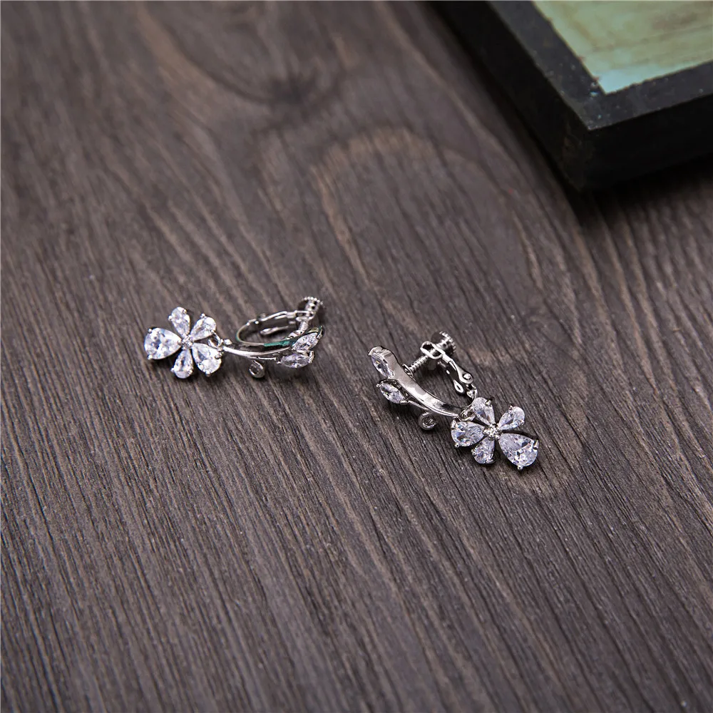 Романтические Ювелирные наборы с кубическим цирконием для женщин свадьбы юбилея