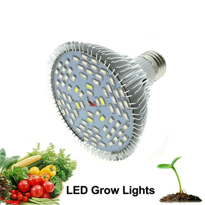 Полный спектр Led Grow Light 10 Вт 30 50 80 Красный Синий УФ ИК растущая лампа для