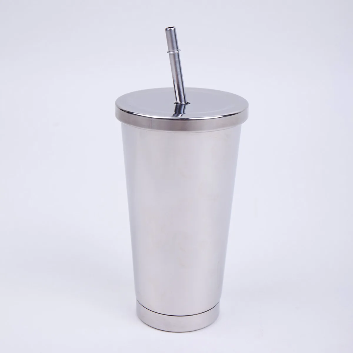 Стакан с двойной стенкой из нержавеющей стали 16 унций крышкой и соломой | Дом сад