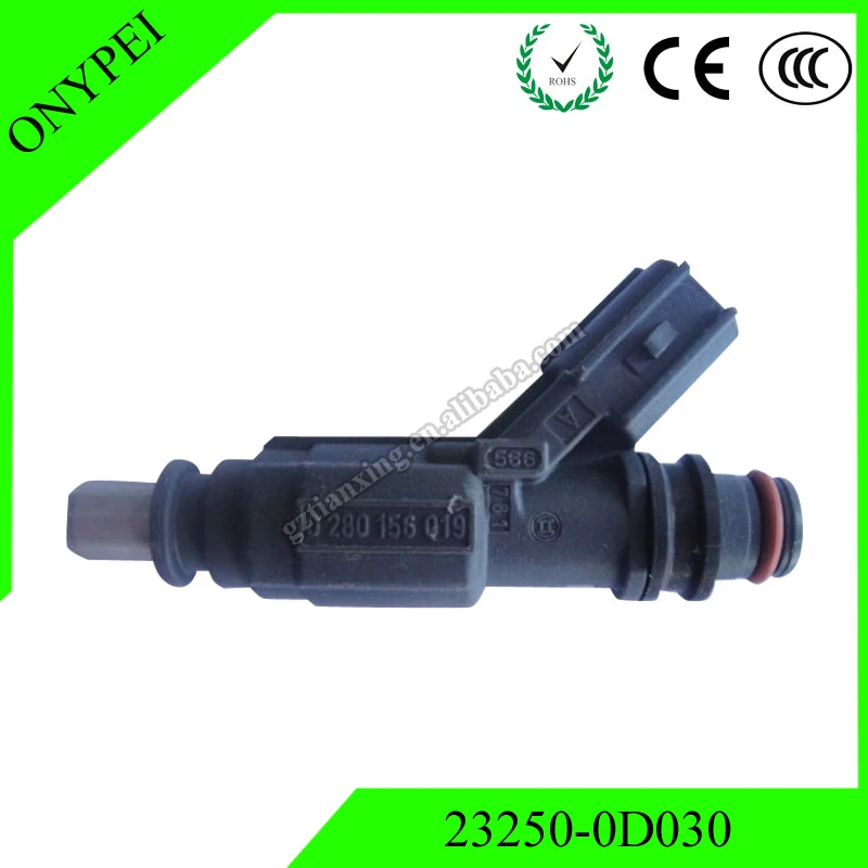 Топливный инжектор 23250-0D030 23209-0D030 0280156019 для Toyota Corolla ZZE141 Auris ZZE150 Avensis ZZT250 232500D030 232090D030
