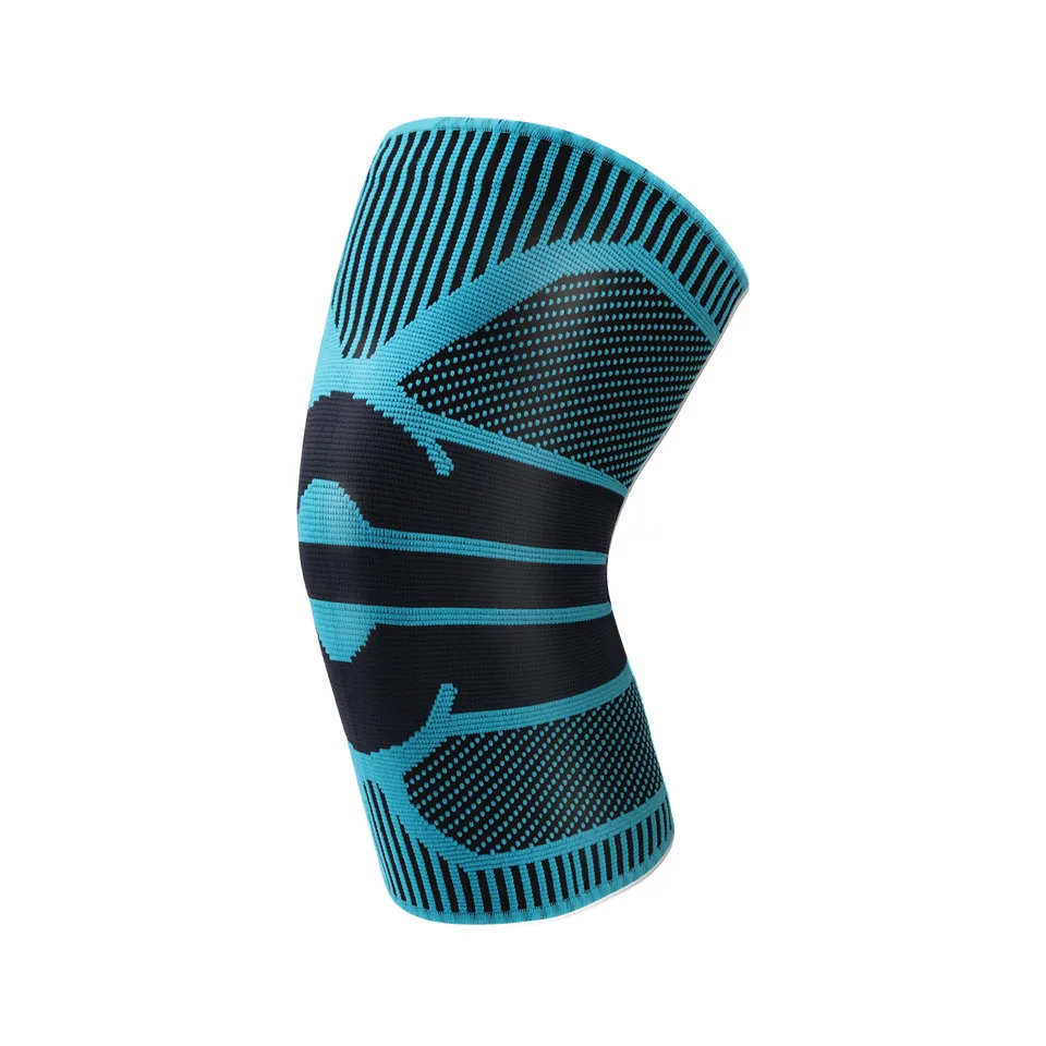 Sky Blue Loogdeel 1 шт. 3D ткацкие наколенники поддерживает бандаж Волейбол Баскетбол Meniscus Patella трикотажные протекторы Спортивная безопасность - Цвет: Sky Blue