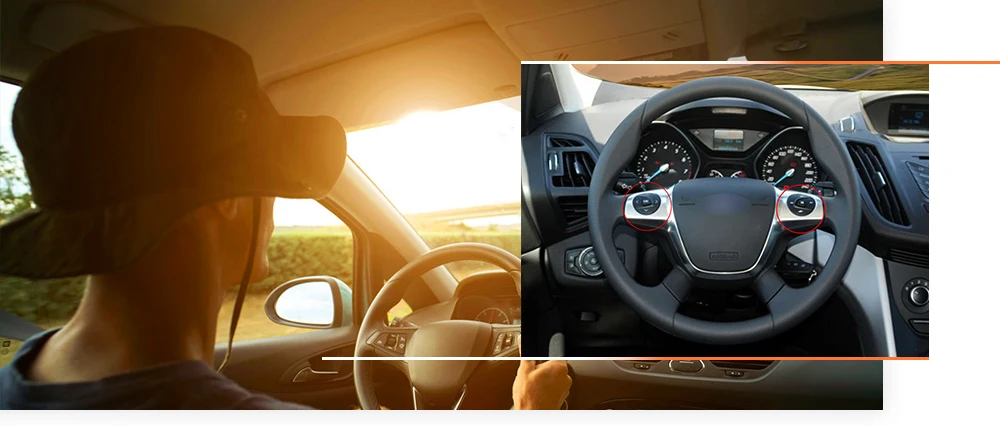 MEWANT черный искусственный кожаный чехол рулевого колеса автомобиля для Ford Focus 3 2012- KUGA Escape 2013- C-MAX 2011