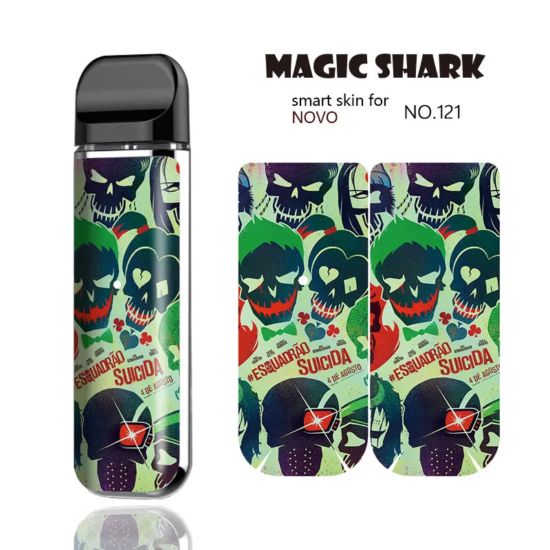 Волшебная Акула огонь лошадь череп черный воин Модный чехол стикер для Smok