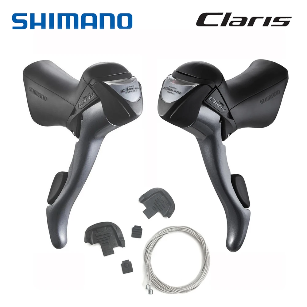Shimano Road Claris 2400 STI рычаг переключения набор 3x8 Скорость левый ST-2403/правый ST-2400/пара