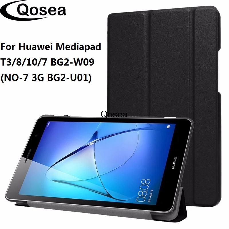 Роскошный чехол-подставка Qosea из искусственной кожи для huawei Mediapad T3 8,0 для huawei Mediapad T3 8 10 7 BG2-W09