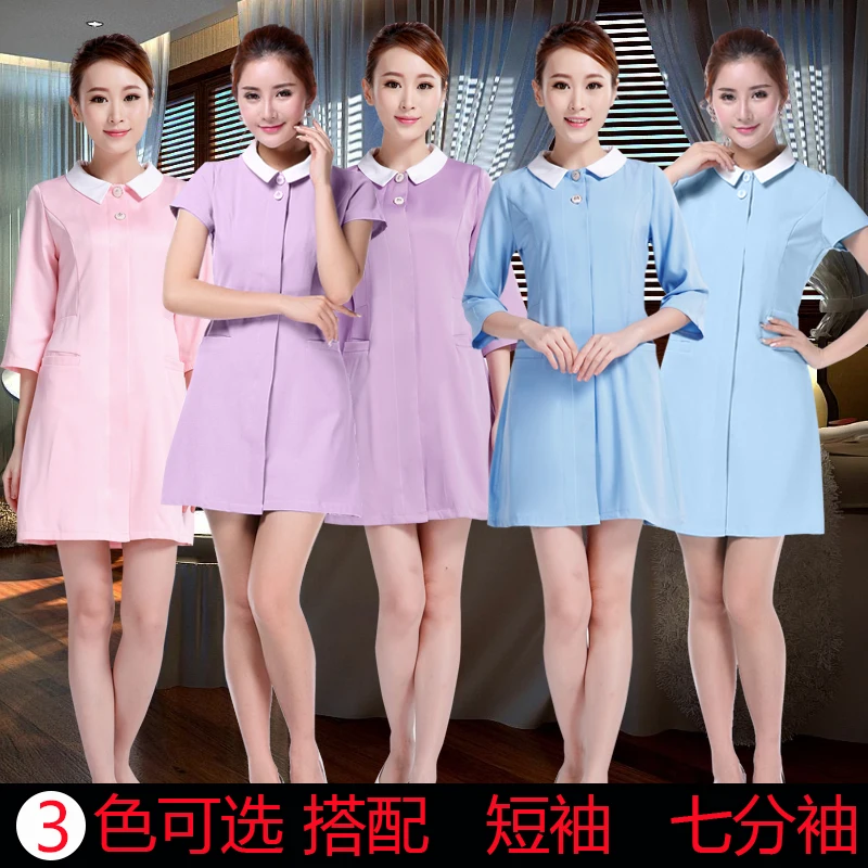 17 видов конструкций косметолог рабочая одежда для женщин Сезон весна лето