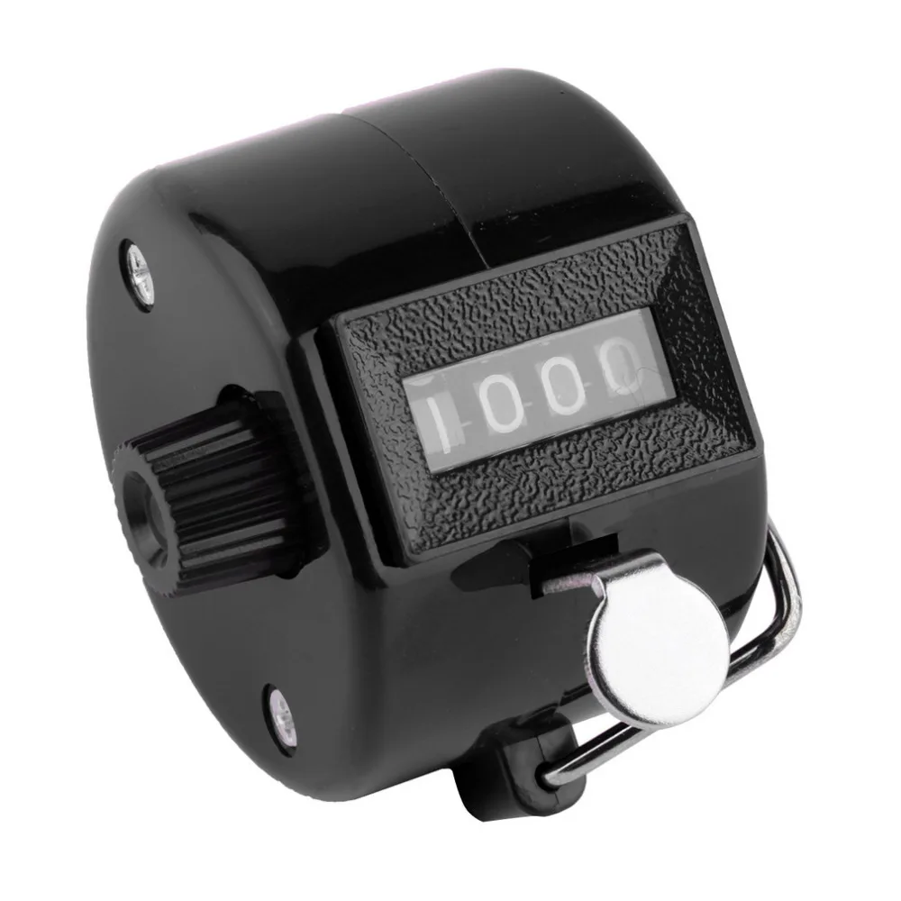 4-значный портативный удобный пластиковый + металлический Ручной Tally Counter ручной