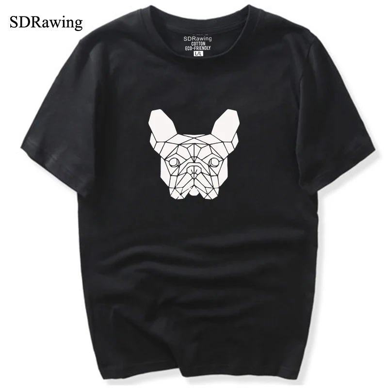 Футболка с рисунком мопса женская футболка изображением животного подарок для