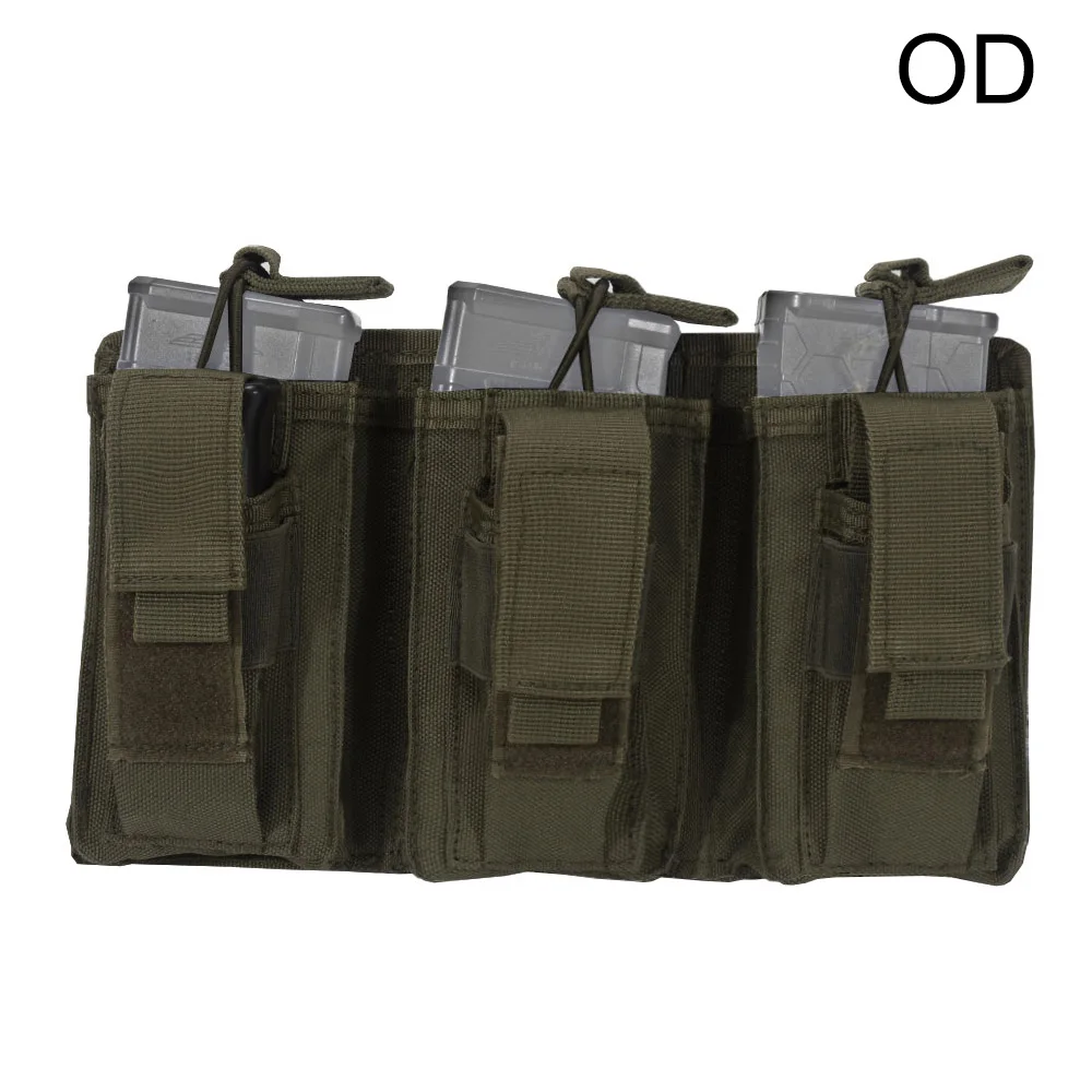 SINAIRSOFT тактическая нейлоновая сумка охотничий Molle тройной 223/5. 56 мм Открытый верх Mag Magazine M4 Сумка для пейнтбола страйкбол Arma патрон - Цвет: OD