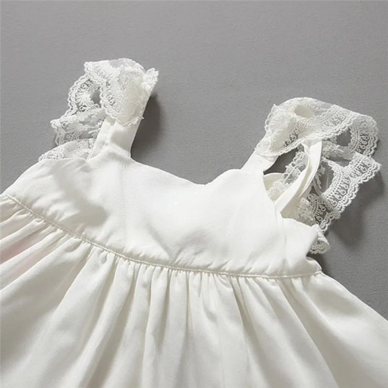 2017 г. комфортная Детская одежда Roupas Infantis Menina для маленьких девочек летний пляжный