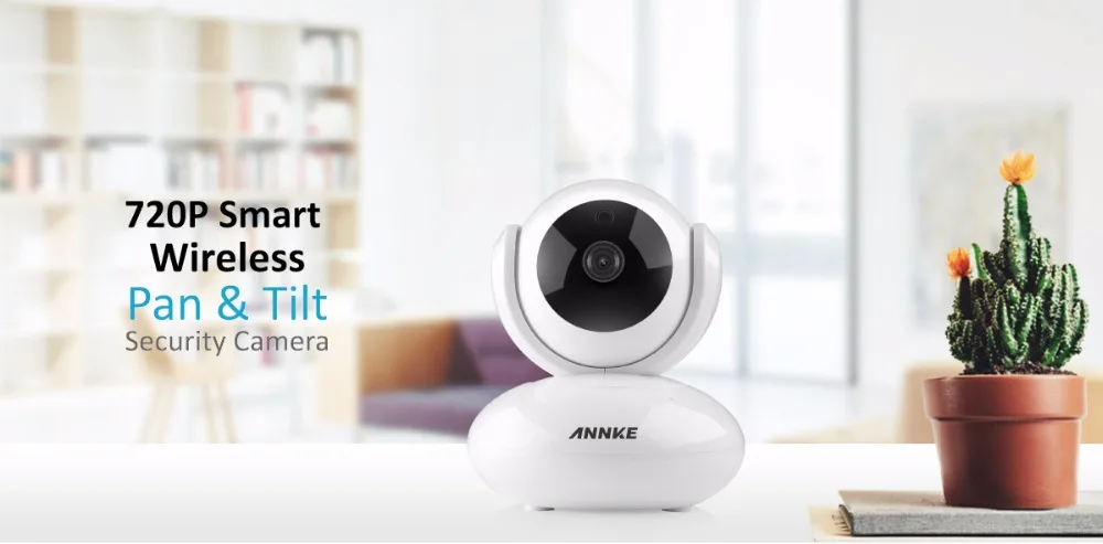 ANNKE 720P умная Беспроводная ip-камера безопасности с поворотом и наклоном, беспроводная домашняя камера наблюдения, сетевая Wi-Fi, детский монитор