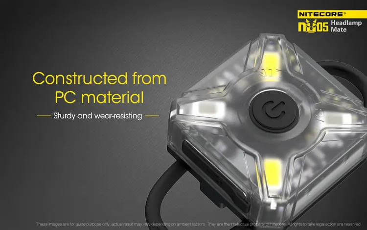 NITECORE NU05 комплект 35 LMs белый красный светильник Высокая производительность 4LED встроенный аккумулятор USB Перезаряжаемый наружный налобный фонарь