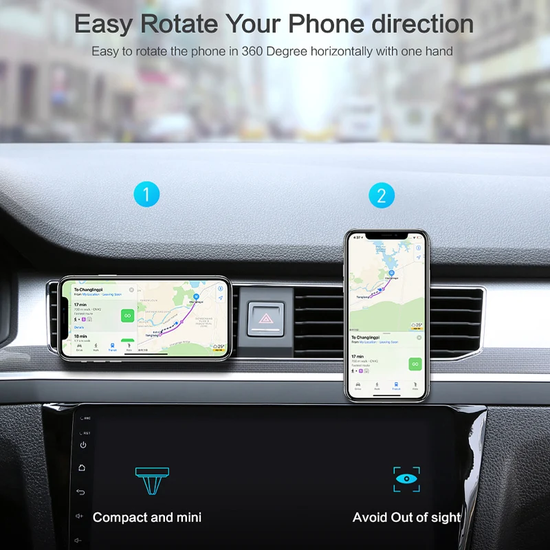 Автомобильный GPS крепление устанавливаемое на вентиляционное отверстие в салоне