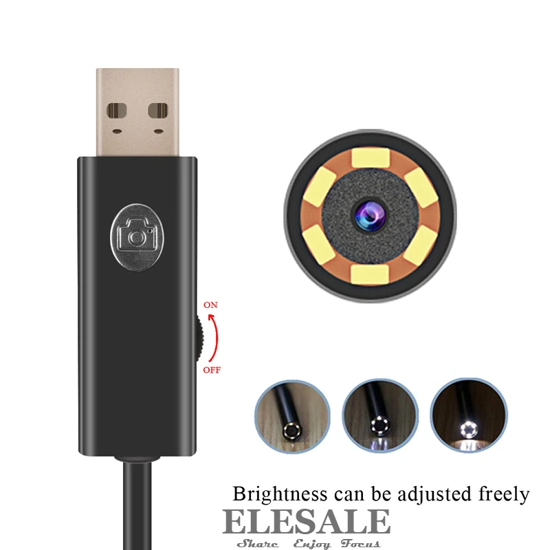 9 мм 1 м Новый Беспроводной Wi-Fi Android IOS эндоскопа Камера HD 720 P Водонепроницаемый
