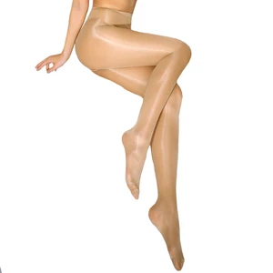 Женские блестящие колготки без косточек с высокой талией, сексуальные колготки с открытой промежностью, прозрачные колготки, женские колготки
