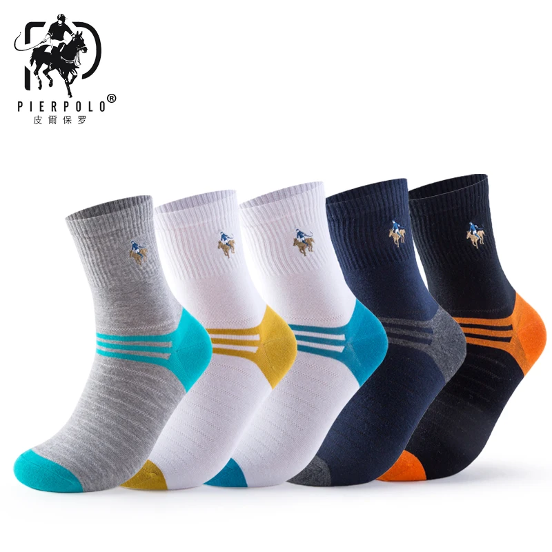 Pier Polo Calcetines Hombre модные мужские носки в полоску хлопковые с дезодорантом Sokken