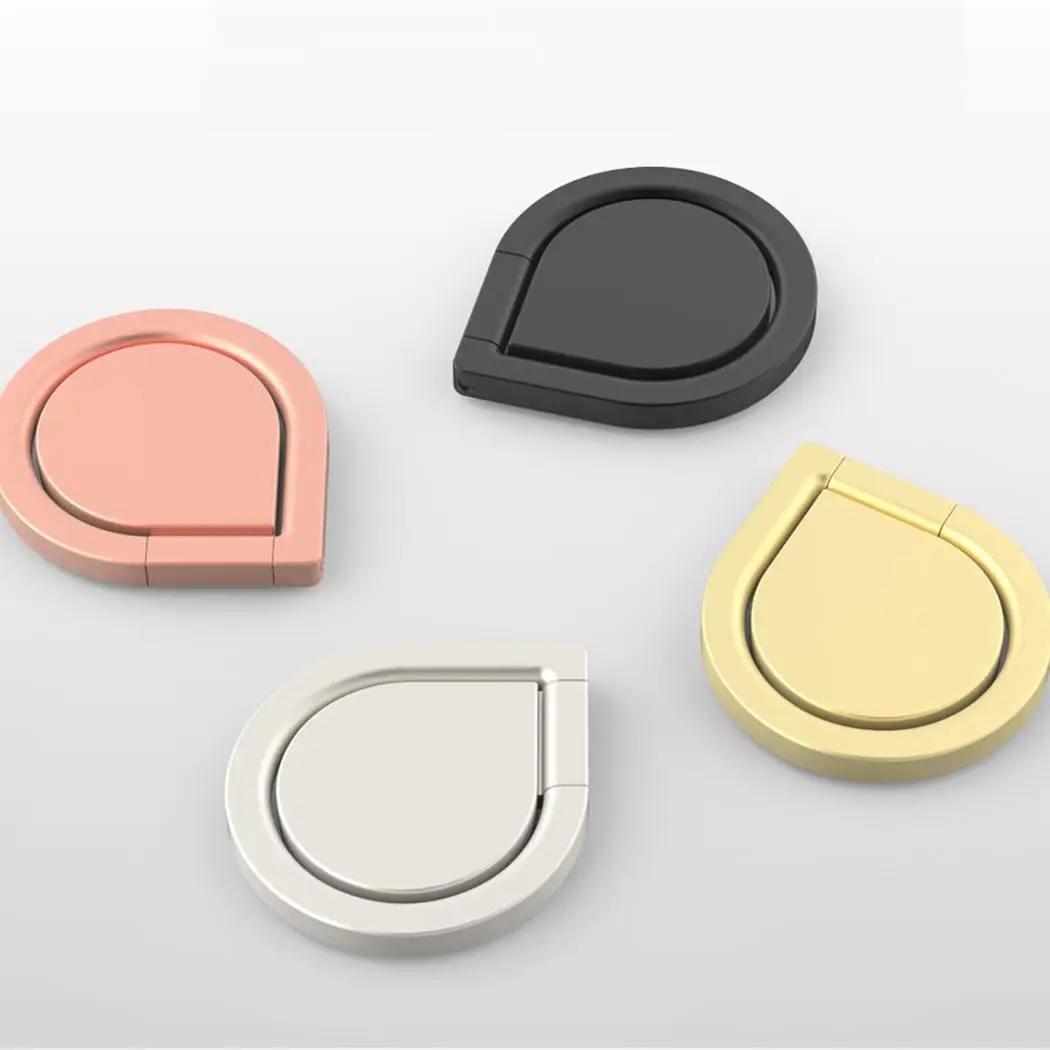 Универсальное металлическое кольцо на палец для телефона вращающееся 360