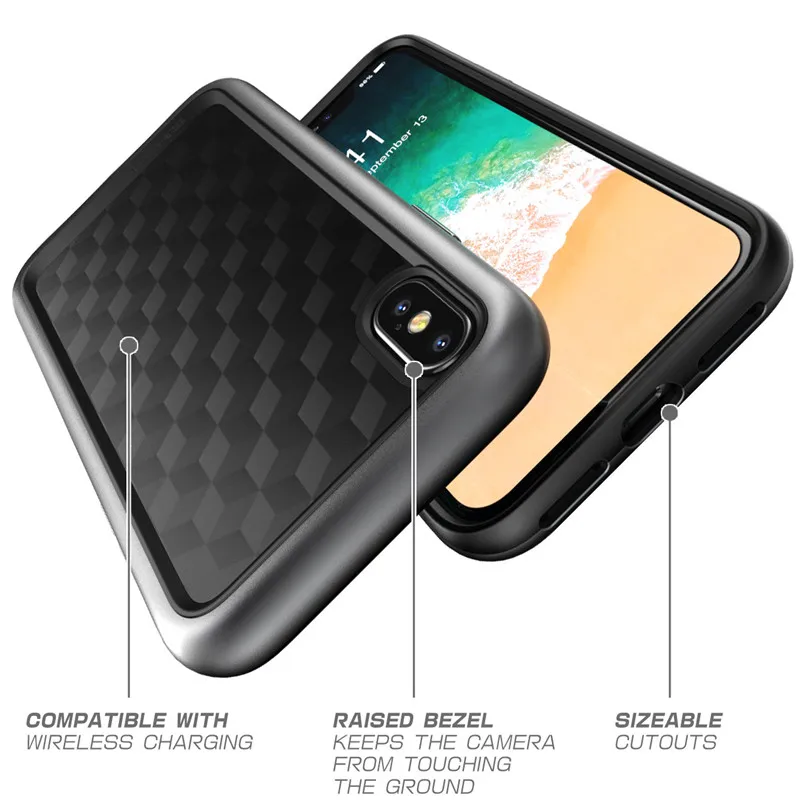 SUPCASE For iphone X XS Case UB Style Premium Hybrid Protective TPU Bumper + PC Clear Back Cover Xs 5.8 inch |