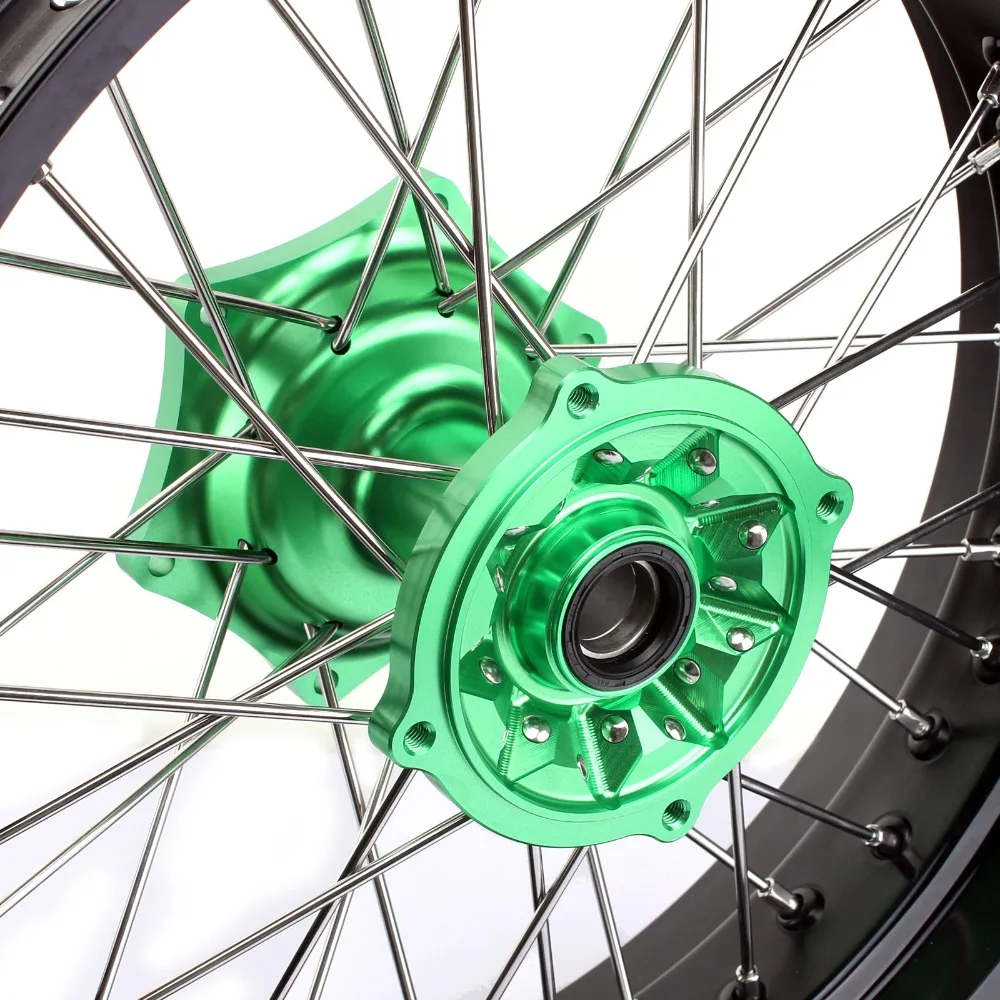 Ступица колеса BIKINGBOY 3 5*17 &quotMX Supermoto 36 спиц для KAWASAKI KX250F KX450F 06 07 08 09 17 KX125 KX250 13|Обода| |