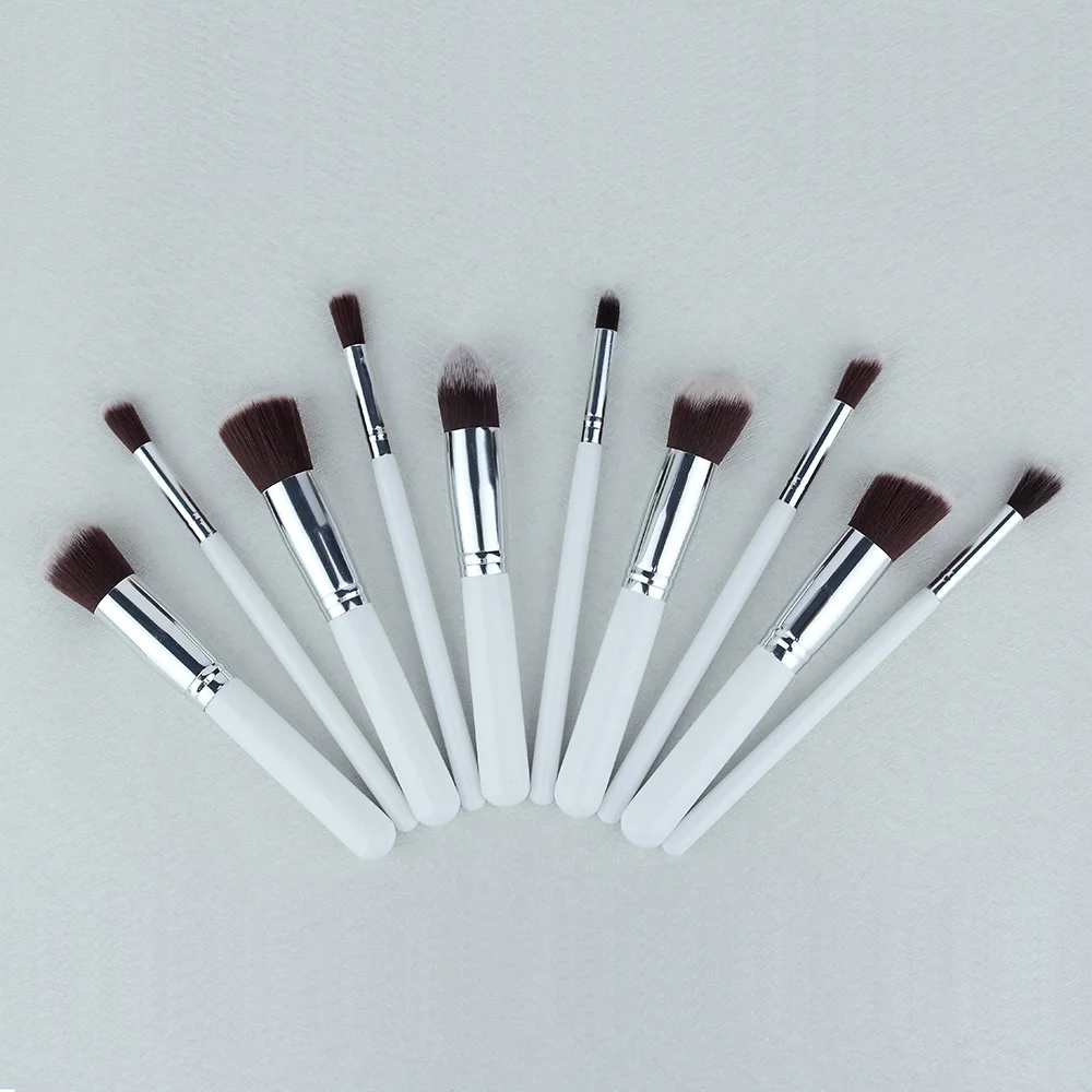 Pro 10 Pcs Makeup Brushes Foundation Blending Blush Eyeshadow Brush Women Beauty Make Up Cosmetic tools Pinceau Maquillage | Красота и