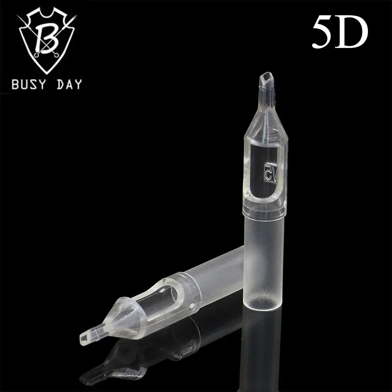 

50pcs Disposable 5D Tattoo Tips 5 Diamond Size Clear Plastic Sterile Assorted Tatoo Tip for Body Art Free Shipping